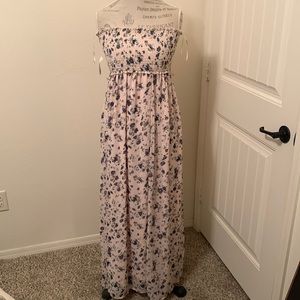 Forever 21 long Pink strapless dress